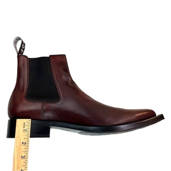 JOHN FLUEVOG MEN FJORDS LYNGENFJORD POINTED-TOE CHELSEA BOOTS In Brown Size:11.5 - Picture 13 of 16